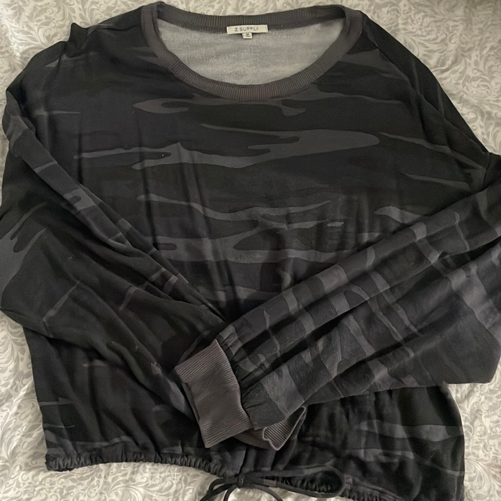 Buckle Camouflage Crew neck